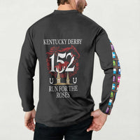 Kentucky Horse Racing 152nd Button Sweatshirt Run for the Roses 2026 Black Edition