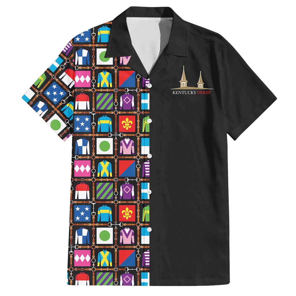 Kentucky Horse Racing 152nd Hawaiian Shirt Run for the Roses 2026 Black Edition