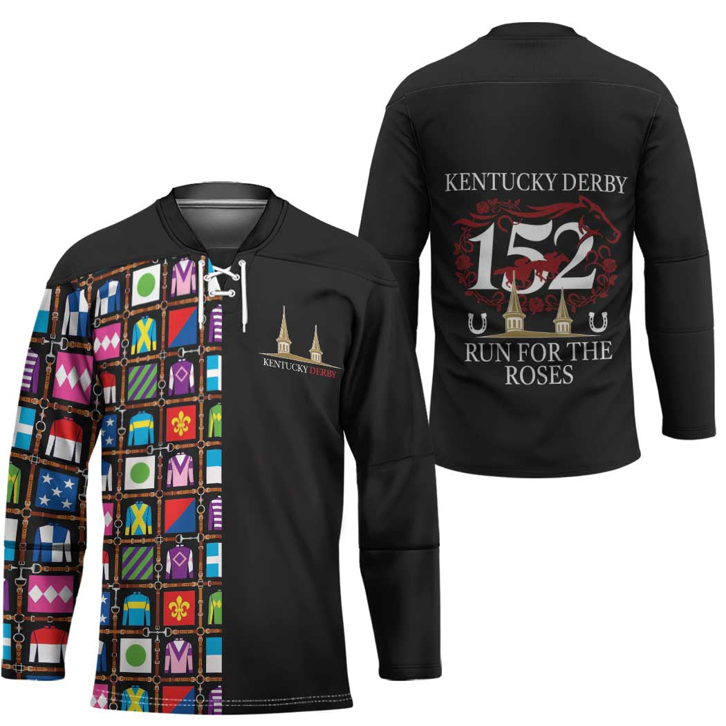 Kentucky Horse Racing 152nd Hockey Jersey Run for the Roses 2026 Black Edition