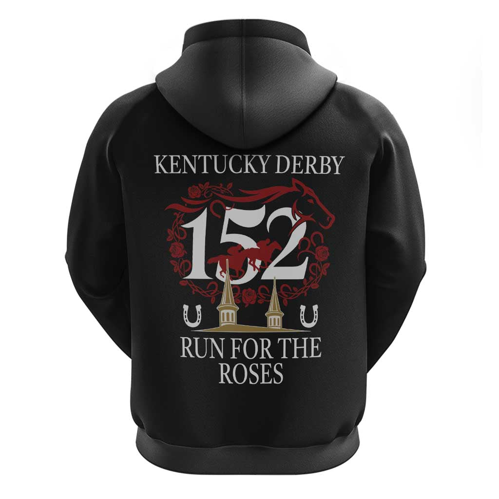 Kentucky Horse Racing 152nd Hoodie Run for the Roses 2026 Black Edition