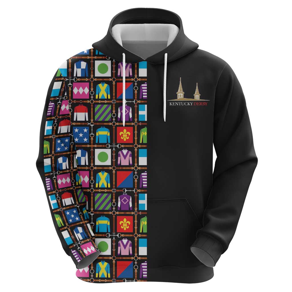 Kentucky Horse Racing 152nd Hoodie Run for the Roses 2026 Black Edition
