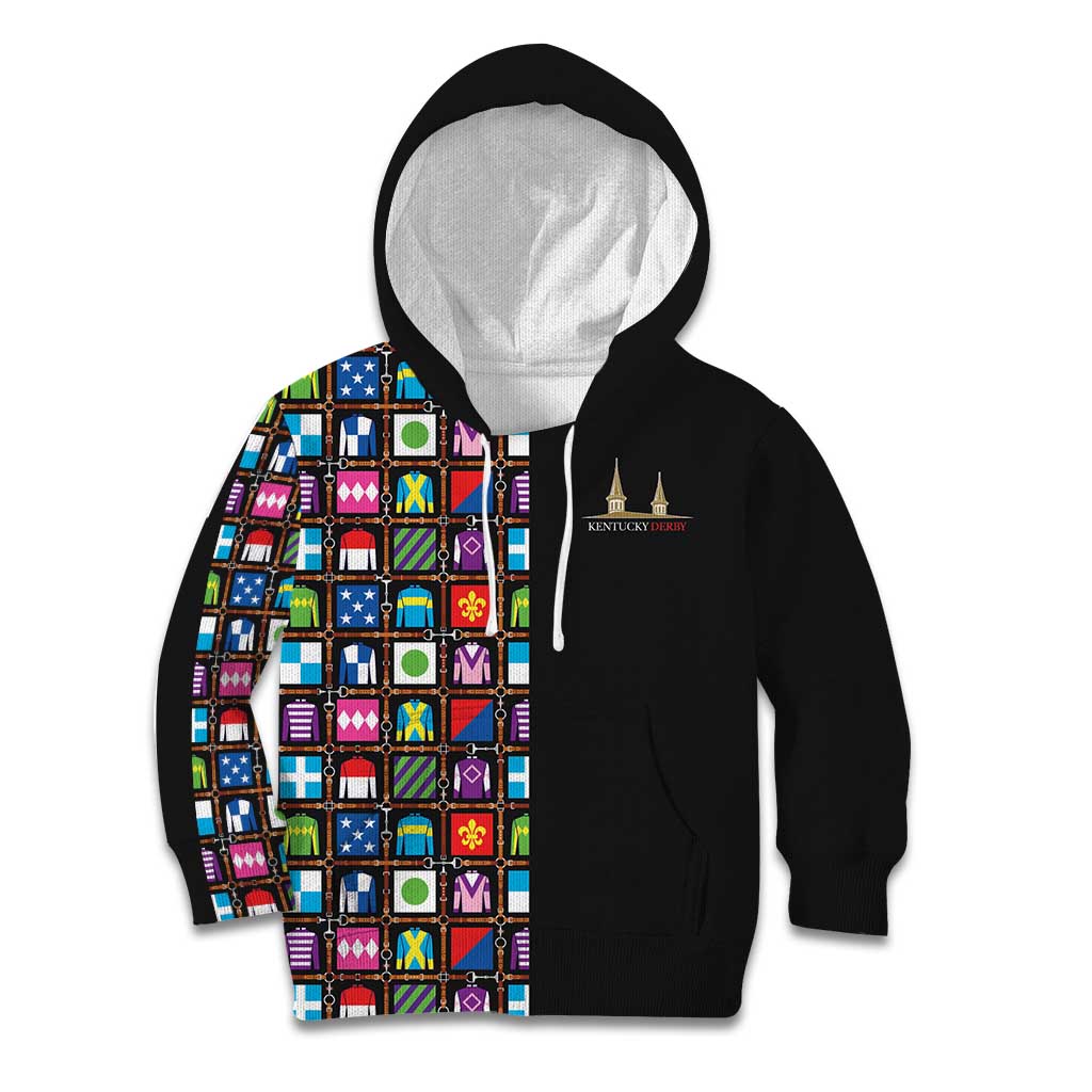 Kentucky Horse Racing 152nd Kid Hoodie Run for the Roses 2026 Black Edition