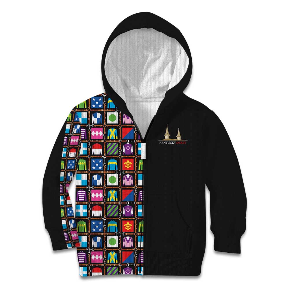 Kentucky Horse Racing 152nd Kid Hoodie Run for the Roses 2026 Black Edition