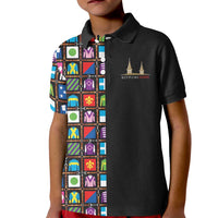 Kentucky Horse Racing 152nd Kid Polo Shirt Run for the Roses 2026 Black Edition