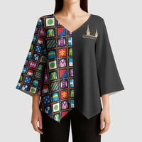 Kentucky Horse Racing 152nd Kimono Sleeve Blouse Run for the Roses 2026 Black Edition