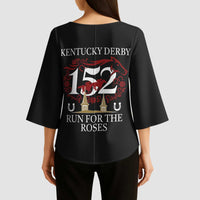 Kentucky Horse Racing 152nd Kimono Sleeve Blouse Run for the Roses 2026 Black Edition