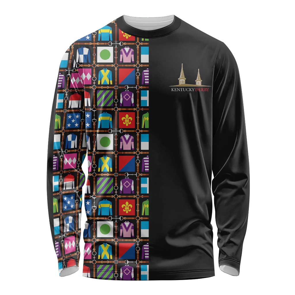 Kentucky Horse Racing 152nd Long Sleeve Shirt Run for the Roses 2026 Black Edition
