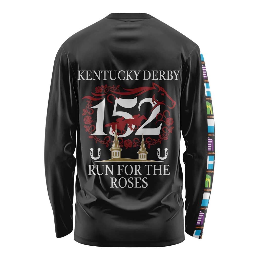 Kentucky Horse Racing 152nd Long Sleeve Shirt Run for the Roses 2026 Black Edition