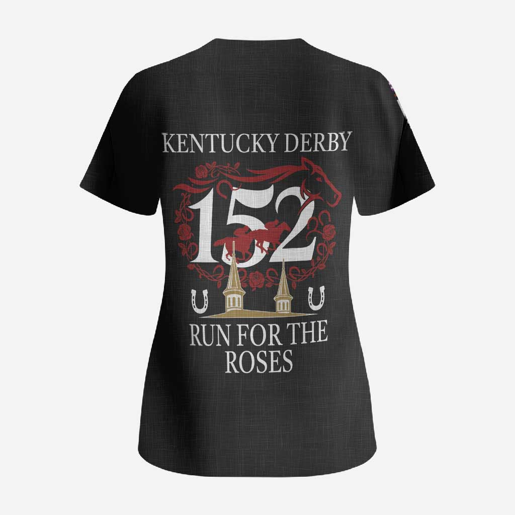 Kentucky Horse Racing 152nd Scrub Top Run for the Roses 2026 Black Edition