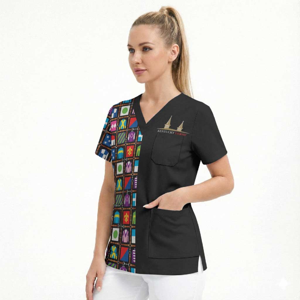 Kentucky Horse Racing 152nd Scrub Top Run for the Roses 2026 Black Edition