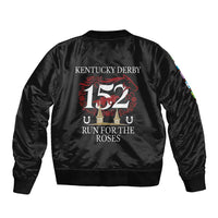 Kentucky Horse Racing 152nd Sleeve Zip Bomber Jacket Run for the Roses 2026 Black Edition