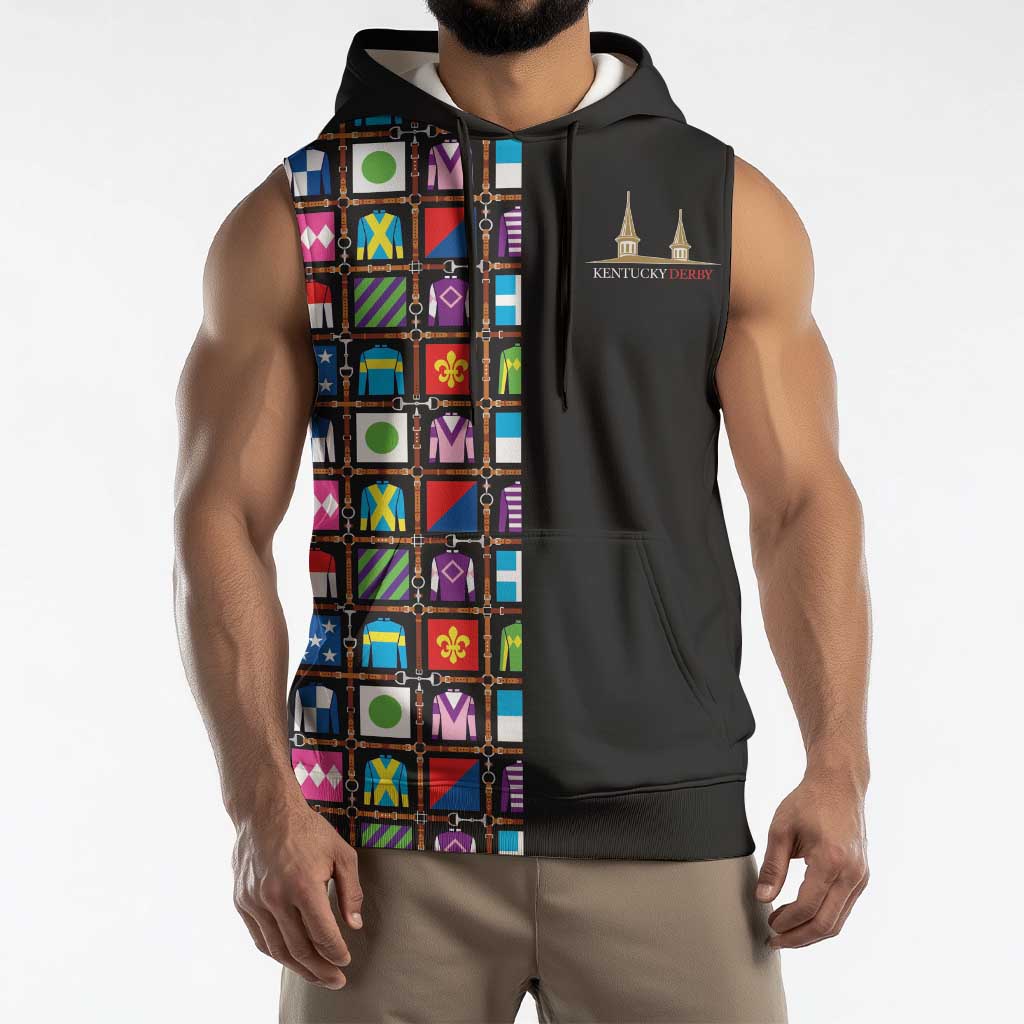 Kentucky Horse Racing 152nd Sleeveless Hoodie Run for the Roses 2026 Black Edition