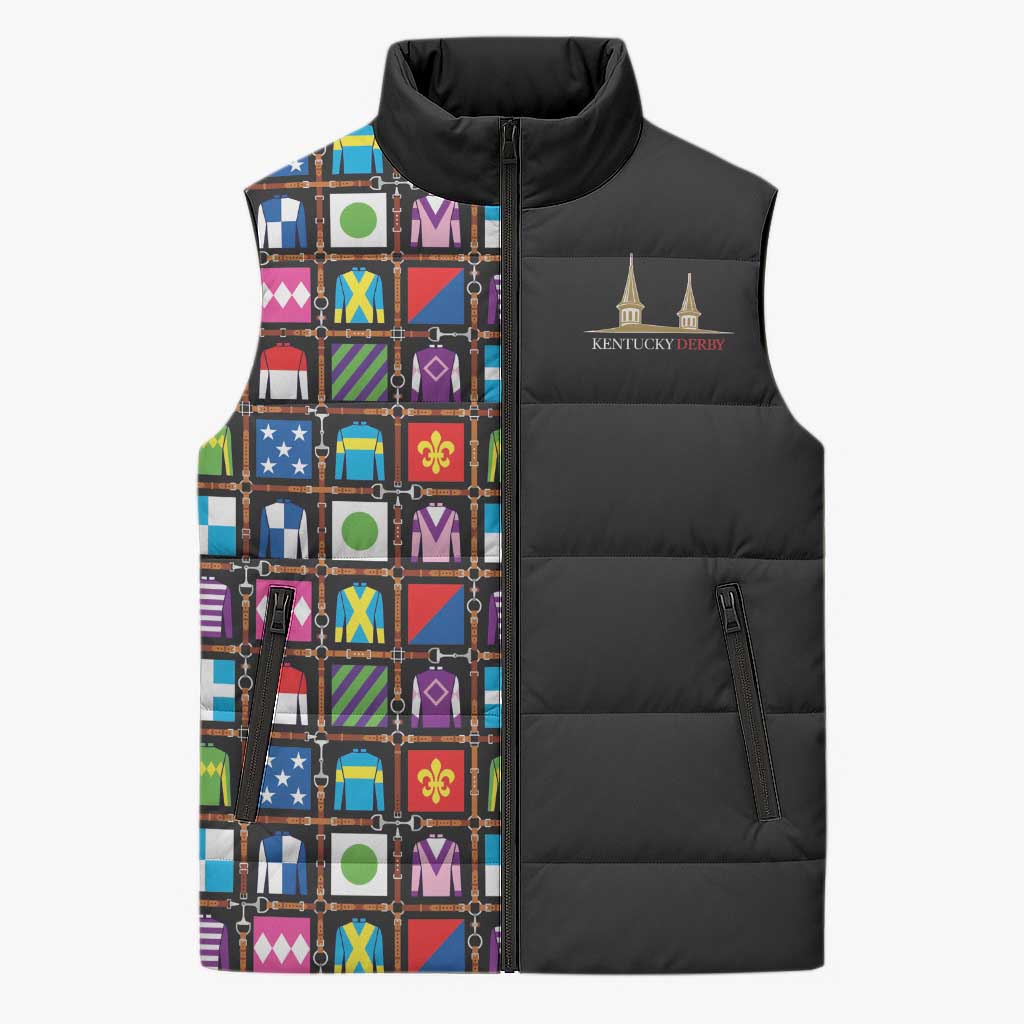 Kentucky Horse Racing 152nd Sleeveless Puffer Jacket Run for the Roses 2026 Black Edition