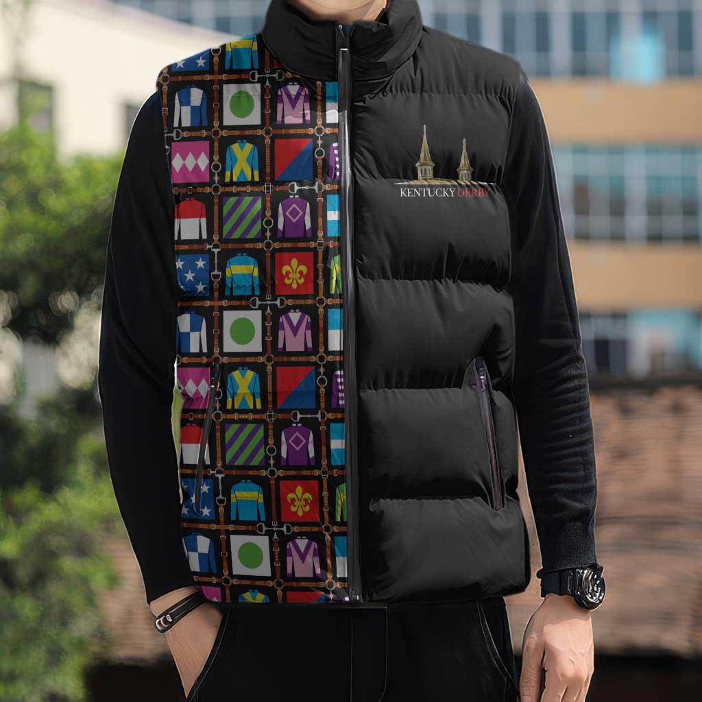 Kentucky Horse Racing 152nd Sleeveless Puffer Jacket Run for the Roses 2026 Black Edition