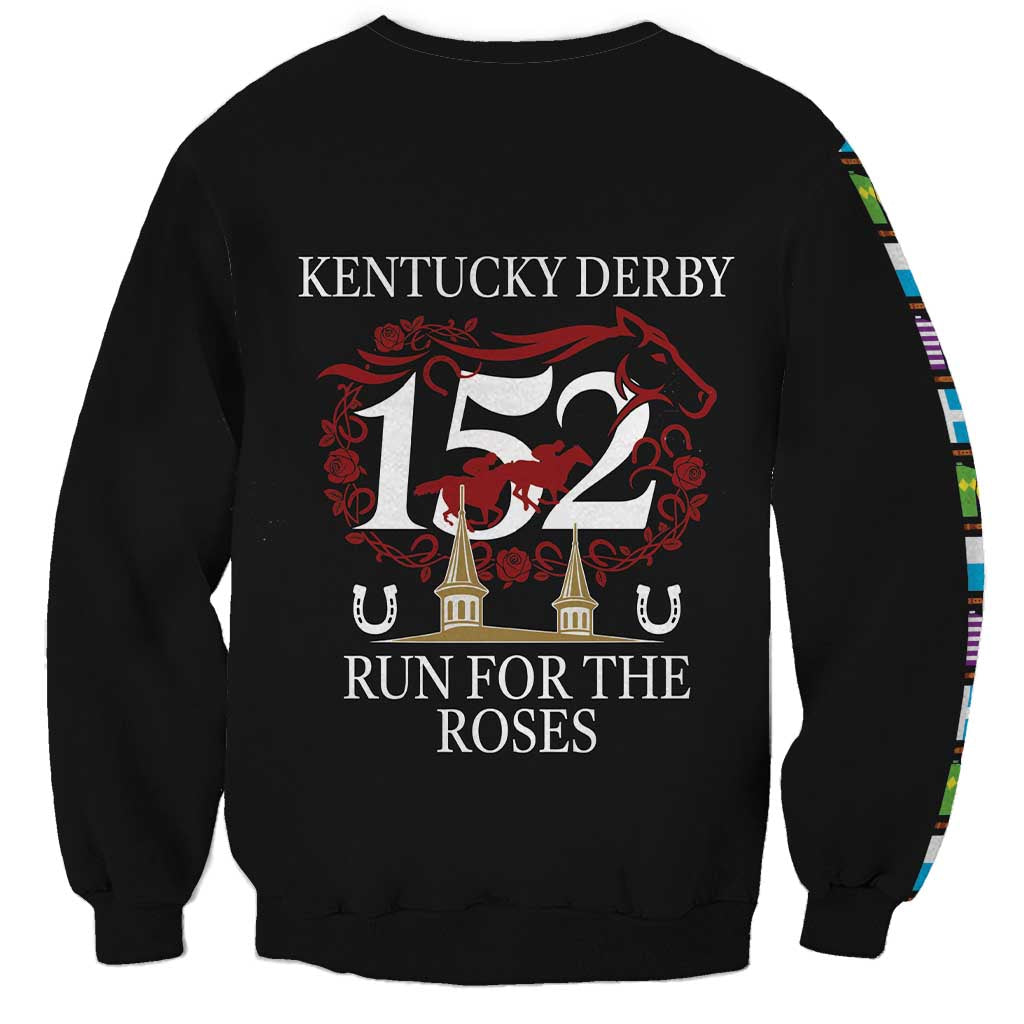 Kentucky Horse Racing 152nd Sweatshirt Run for the Roses 2026 Black Edition