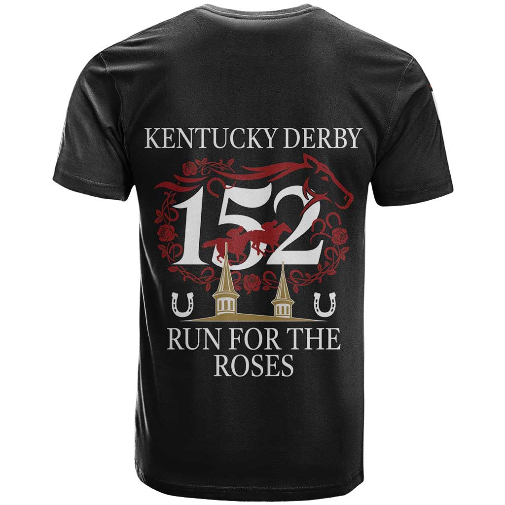 Kentucky Horse Racing 152nd T Shirt Run for the Roses 2026 Black Edition