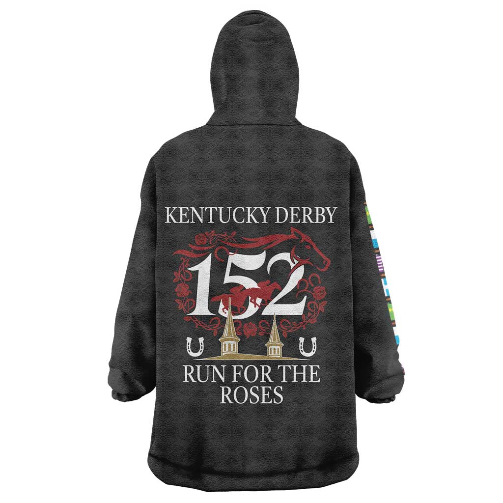 Kentucky Horse Racing 152nd Wearable Blanket Hoodie Run for the Roses 2026 Black Edition
