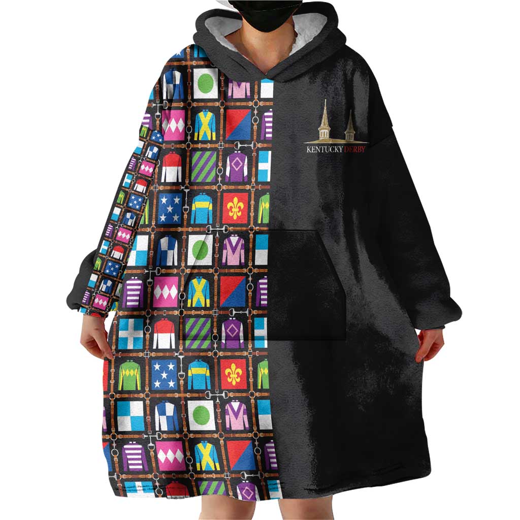 Kentucky Horse Racing 152nd Wearable Blanket Hoodie Run for the Roses 2026 Black Edition