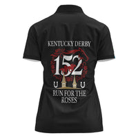 Kentucky Horse Racing 152nd Women Polo Shirt Run for the Roses 2026 Black Edition