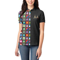 Kentucky Horse Racing 152nd Women Polo Shirt Run for the Roses 2026 Black Edition