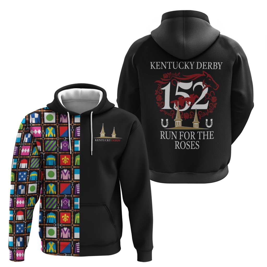 Kentucky Horse Racing 152nd Zip Hoodie Run for the Roses 2026 Black Edition