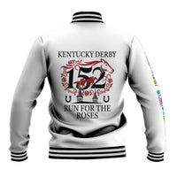 Kentucky Horse Racing 152nd Baseball Jacket Run for the Roses 2026 White Edition