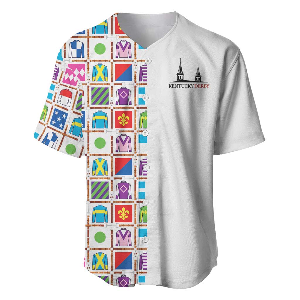 Kentucky Horse Racing 152nd Baseball Jersey Run for the Roses 2026 White Edition