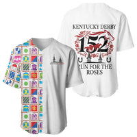 Kentucky Horse Racing 152nd Baseball Jersey Run for the Roses 2026 White Edition