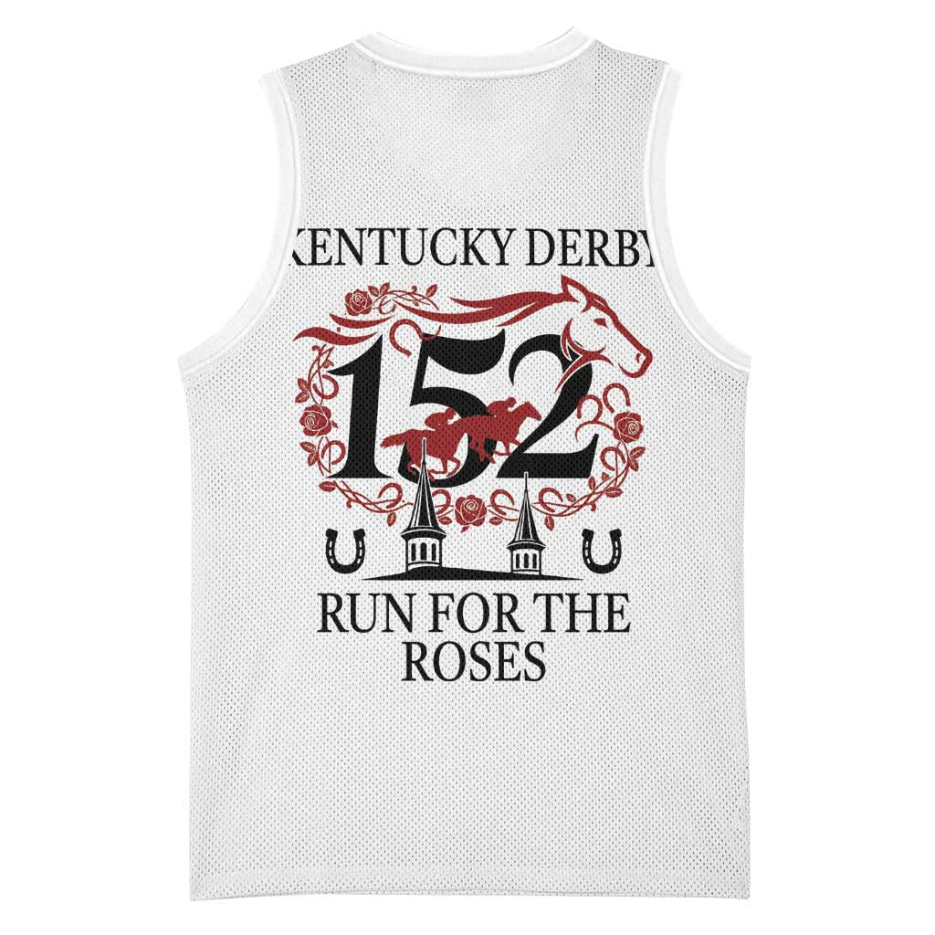 Kentucky Horse Racing 152nd Basketball Jersey Run for the Roses 2026 White Edition
