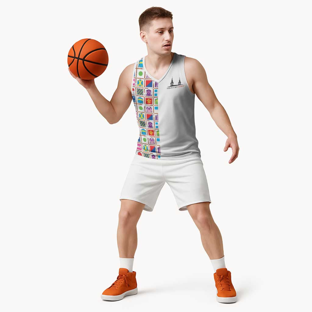 Kentucky Horse Racing 152nd Basketball Jersey Run for the Roses 2026 White Edition