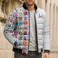 Kentucky Horse Racing 152nd Bomber Puffer Jacket Run for the Roses 2026 White Edition