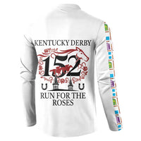 Kentucky Horse Racing 152nd Button Sweatshirt Run for the Roses 2026 White Edition