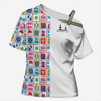 Kentucky Horse Racing 152nd Cross Shoulder Shirt Run for the Roses 2026 White Edition