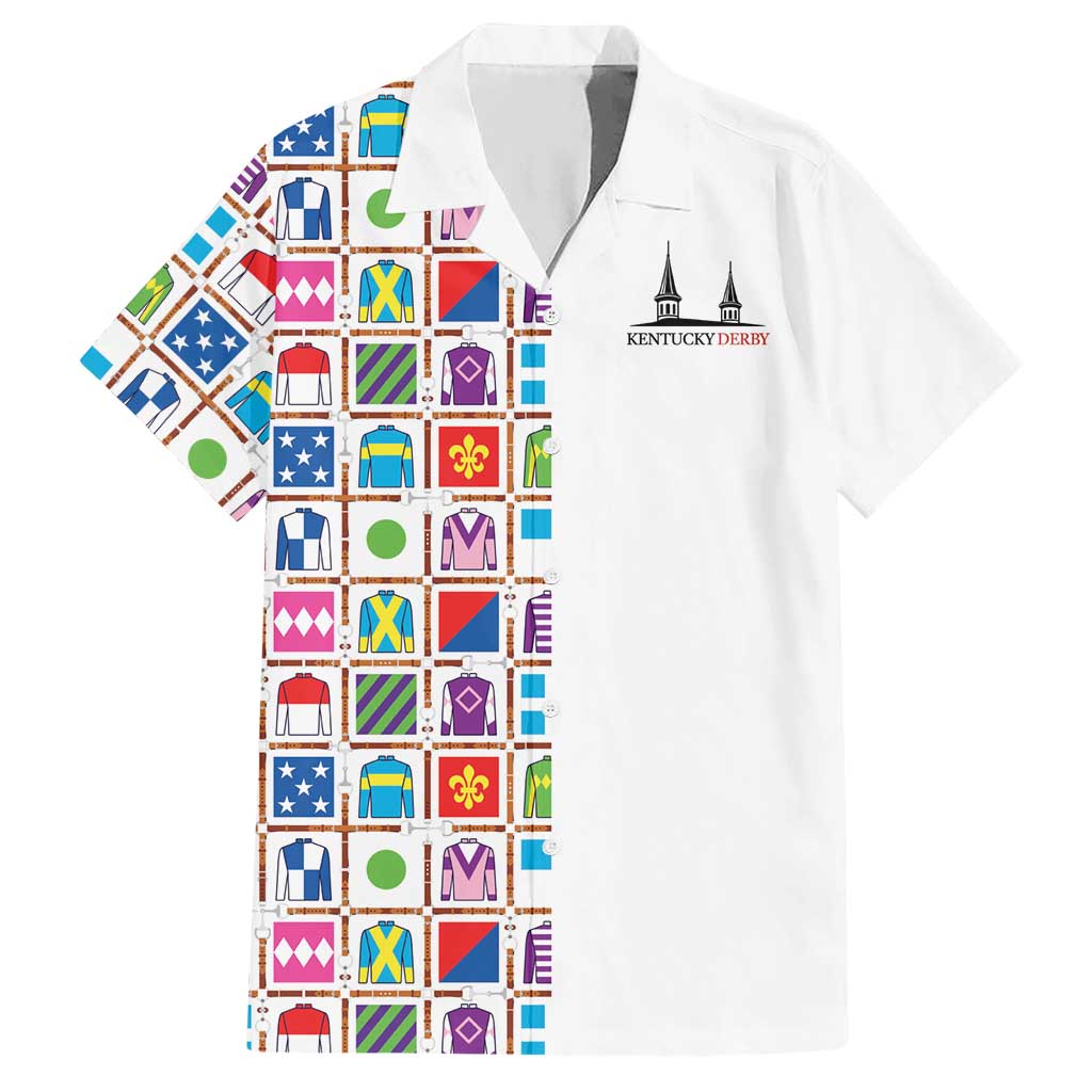 Kentucky Horse Racing 152nd Hawaiian Shirt Run for the Roses 2026 White Edition