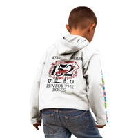 Kentucky Horse Racing 152nd Kid Hoodie Run for the Roses 2026 White Edition