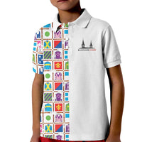 Kentucky Horse Racing 152nd Kid Polo Shirt Run for the Roses 2026 White Edition