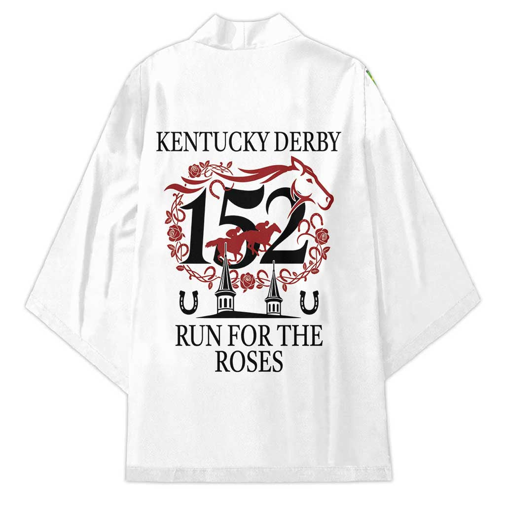 Kentucky Horse Racing 152nd Kimono Run for the Roses 2026 White Edition