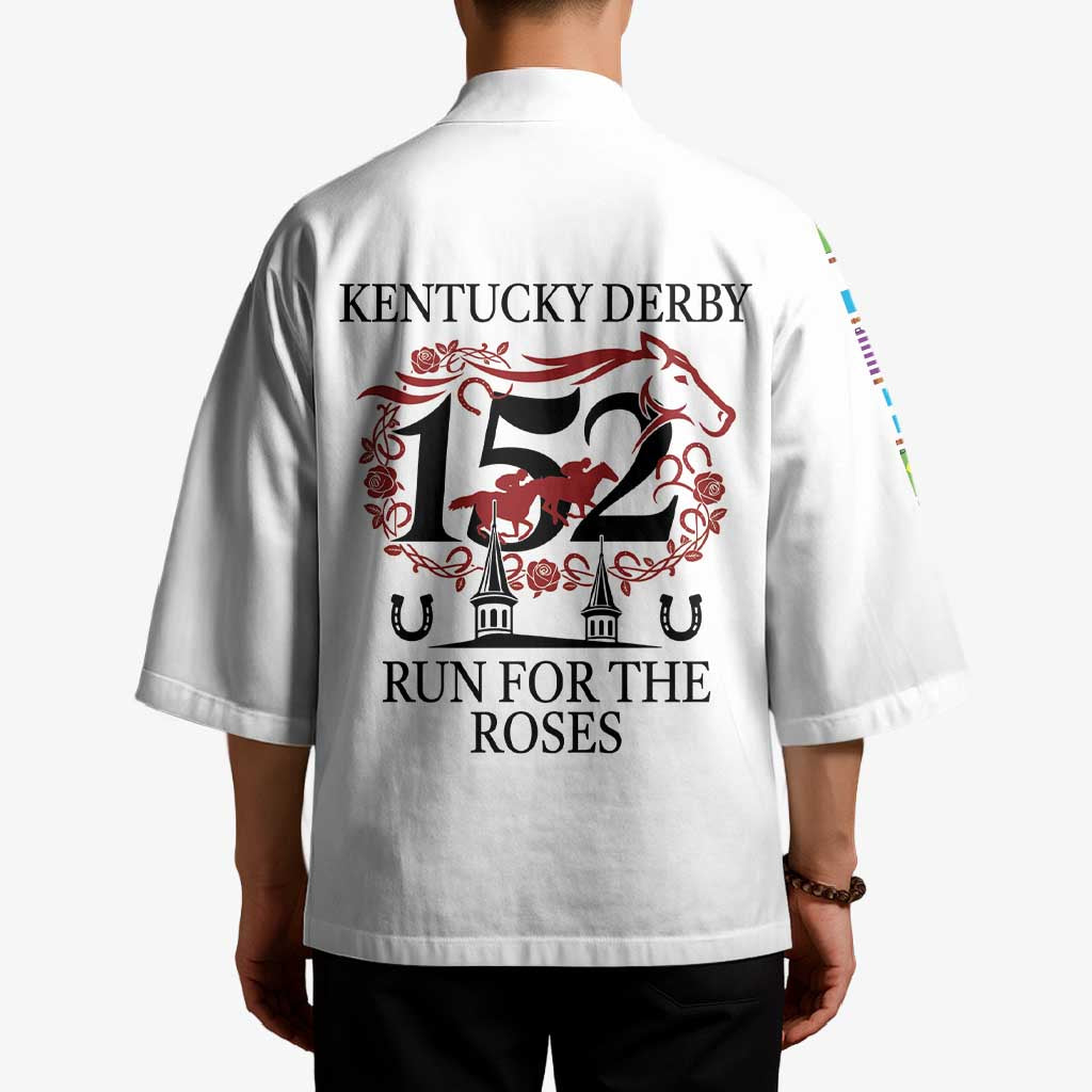 Kentucky Horse Racing 152nd Kimono Run for the Roses 2026 White Edition