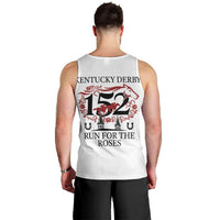 Kentucky Horse Racing 152nd Men Tank Top Run for the Roses 2026 White Edition