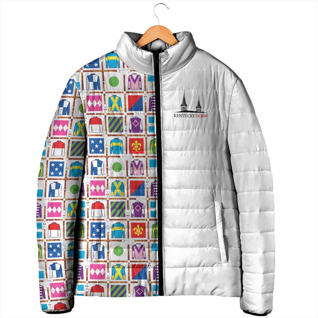 Kentucky Horse Racing 152nd Padded Jacket Run for the Roses 2026 White Edition