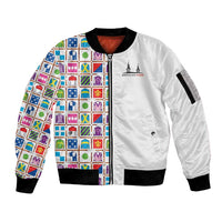 Kentucky Horse Racing 152nd Sleeve Zip Bomber Jacket Run for the Roses 2026 White Edition