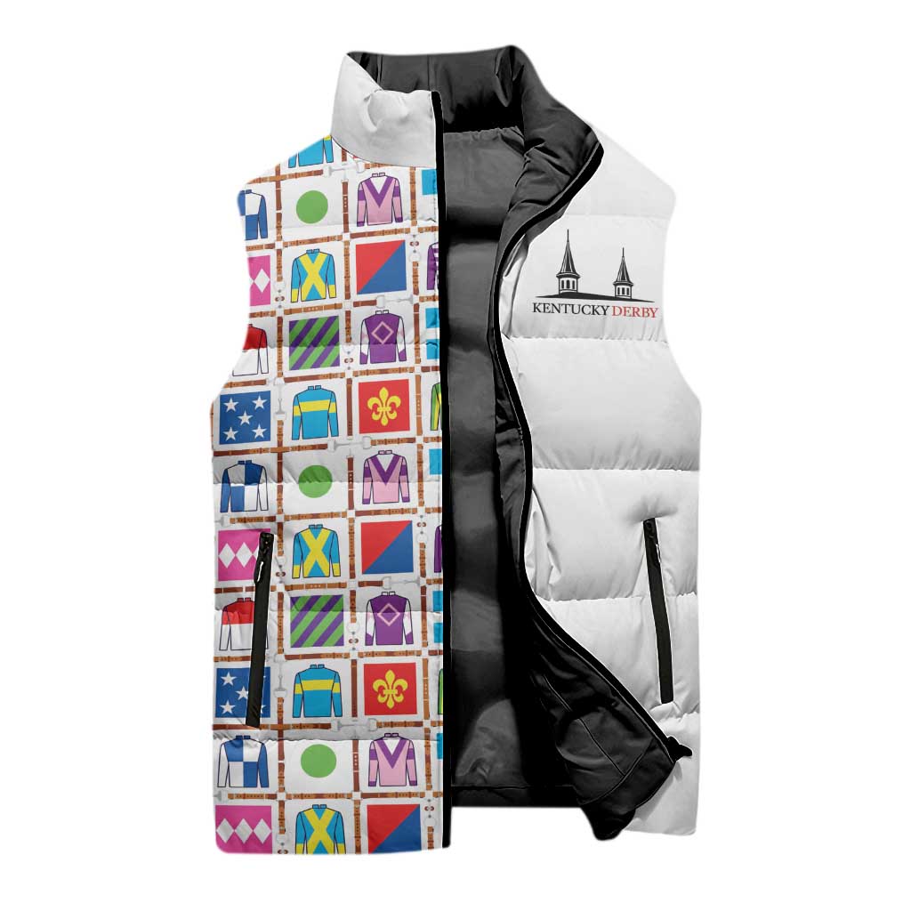 Kentucky Horse Racing 152nd Sleeveless Puffer Jacket Run for the Roses 2026 White Edition