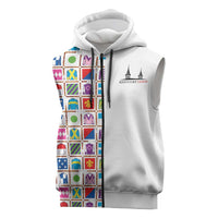 Kentucky Horse Racing 152nd Sleeveless Zip Hoodie Run for the Roses 2026 White Edition