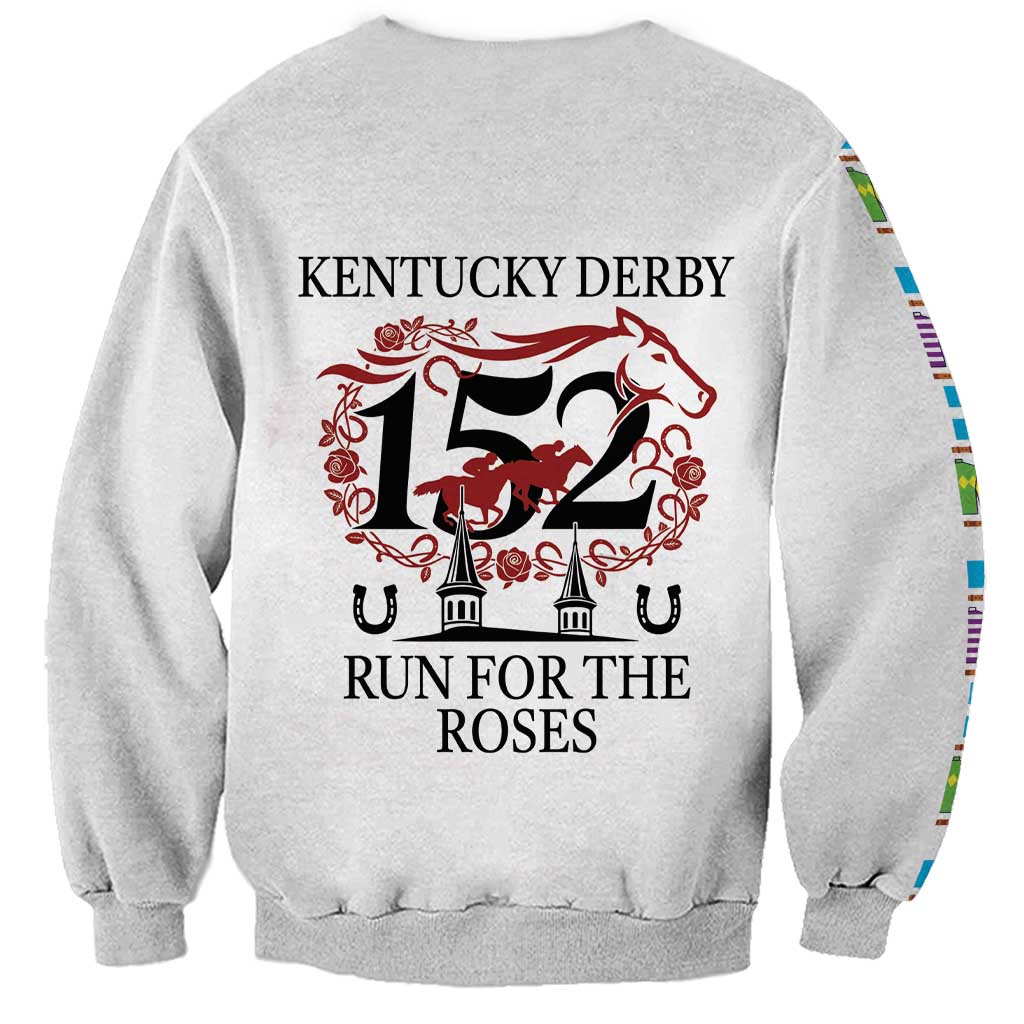 Kentucky Horse Racing 152nd Sweatshirt Run for the Roses 2026 White Edition