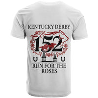 Kentucky Horse Racing 152nd T Shirt Run for the Roses 2026 White Edition