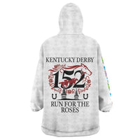 Kentucky Horse Racing 152nd Wearable Blanket Hoodie Run for the Roses 2026 White Edition