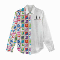 Kentucky Horse Racing 152nd Women Casual Shirt Run for the Roses 2026 White Edition