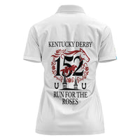 Kentucky Horse Racing 152nd Women Polo Shirt Run for the Roses 2026 White Edition