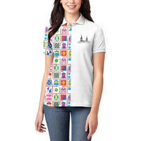 Kentucky Horse Racing 152nd Women Polo Shirt Run for the Roses 2026 White Edition
