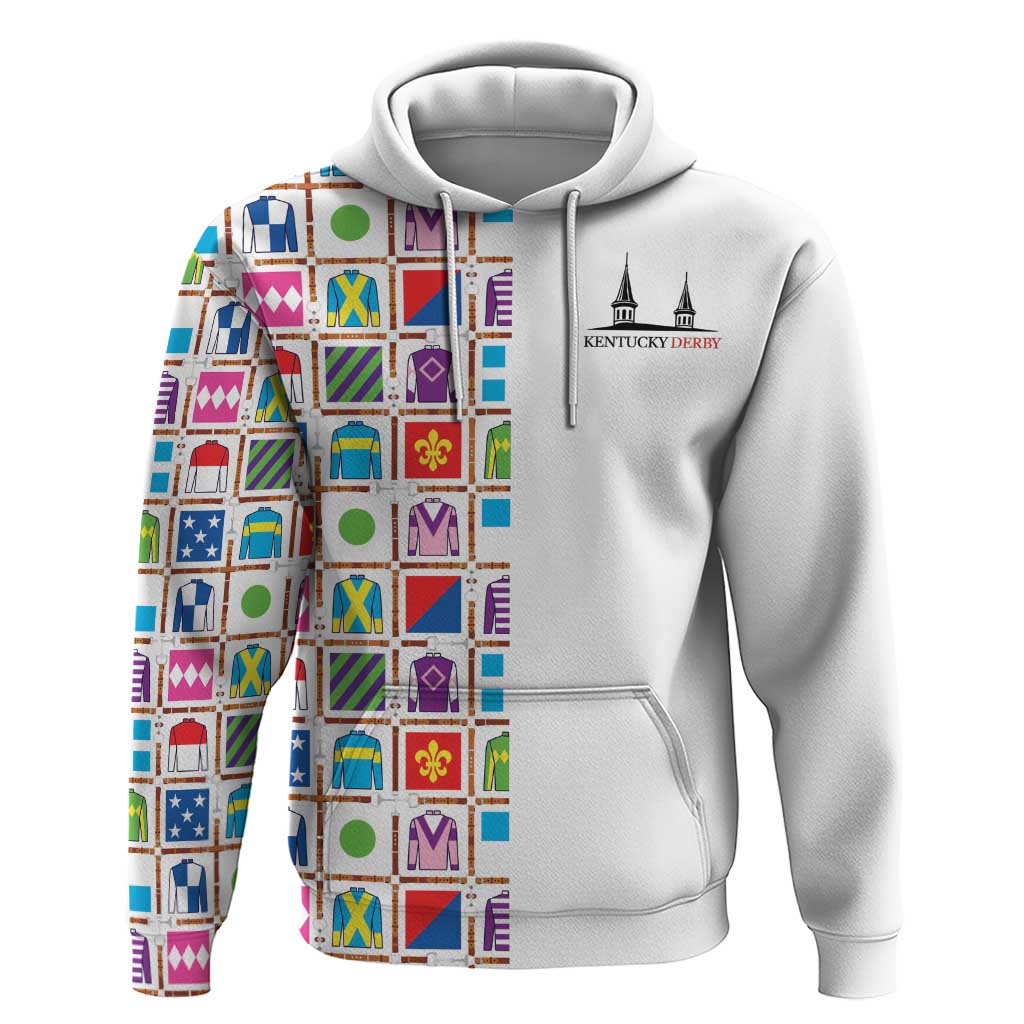 Kentucky Horse Racing 152nd Zip Hoodie Run for the Roses 2026 White Edition